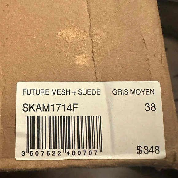 NIB Zadig & Voltaire FUTURE MESH + SUEDE Sneaker GRIS MOYEN 38 Gray Pink Black 7 - Picture 10 of 11